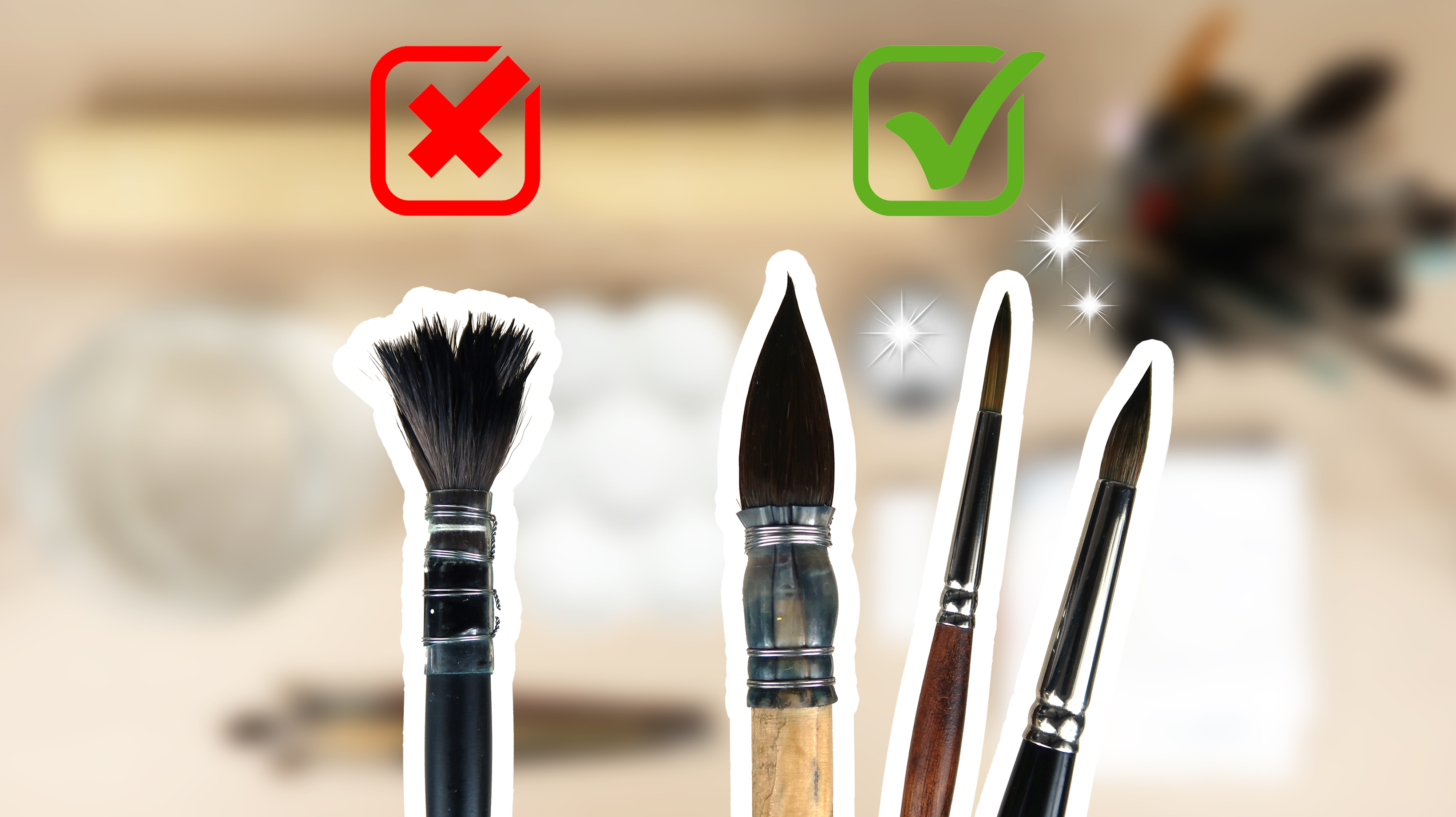 Comment bien nettoyer ses pinceaux d’aquarelle ?