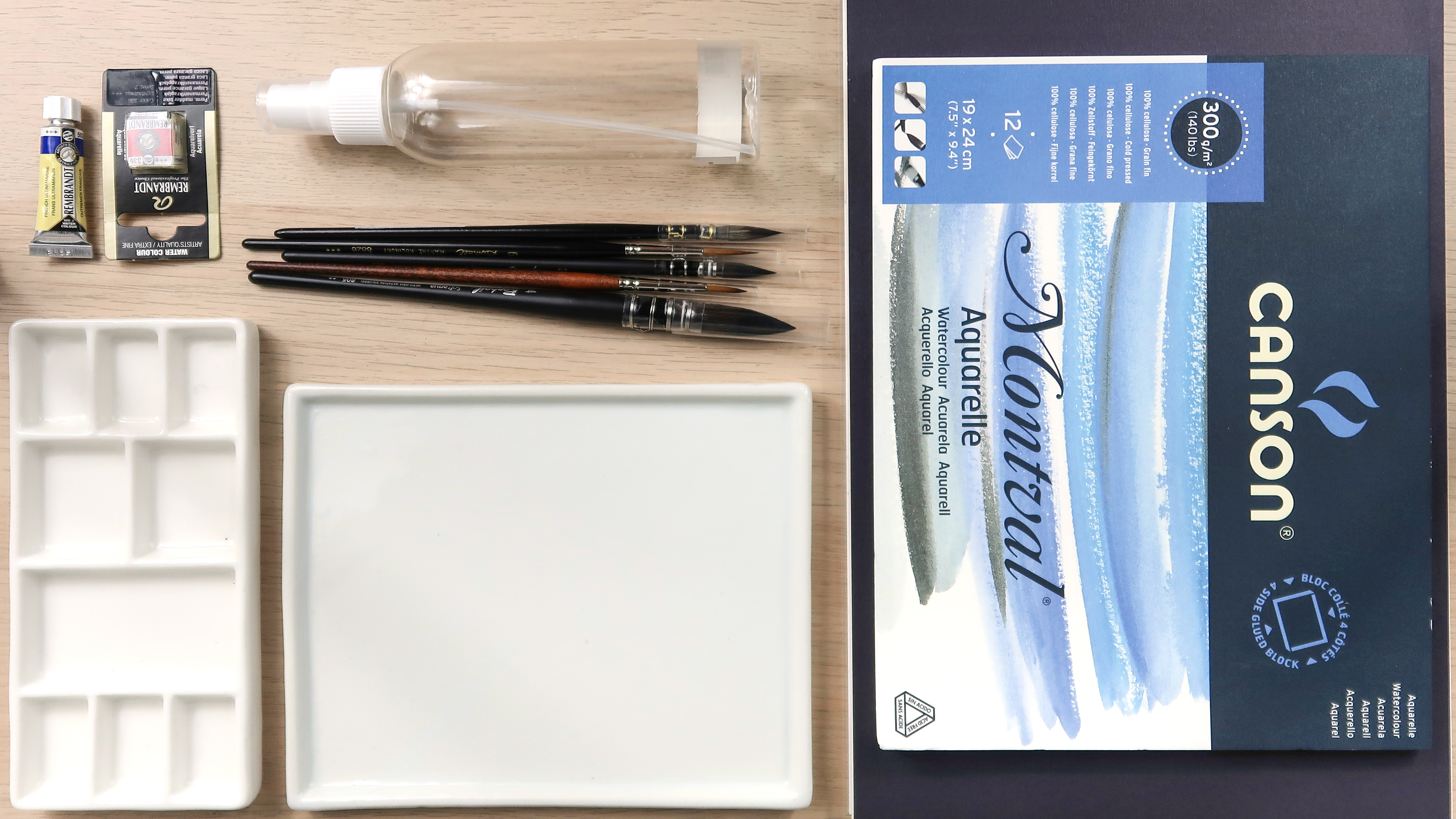 Conseils et démos de mon nouveau matériel d’aquarelle