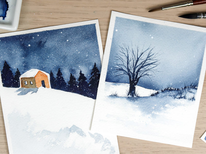 Comment peindre un paysage enneigé à l’aquarelle ? Comment peindre un paysage enneigé à l’aquarelle ?