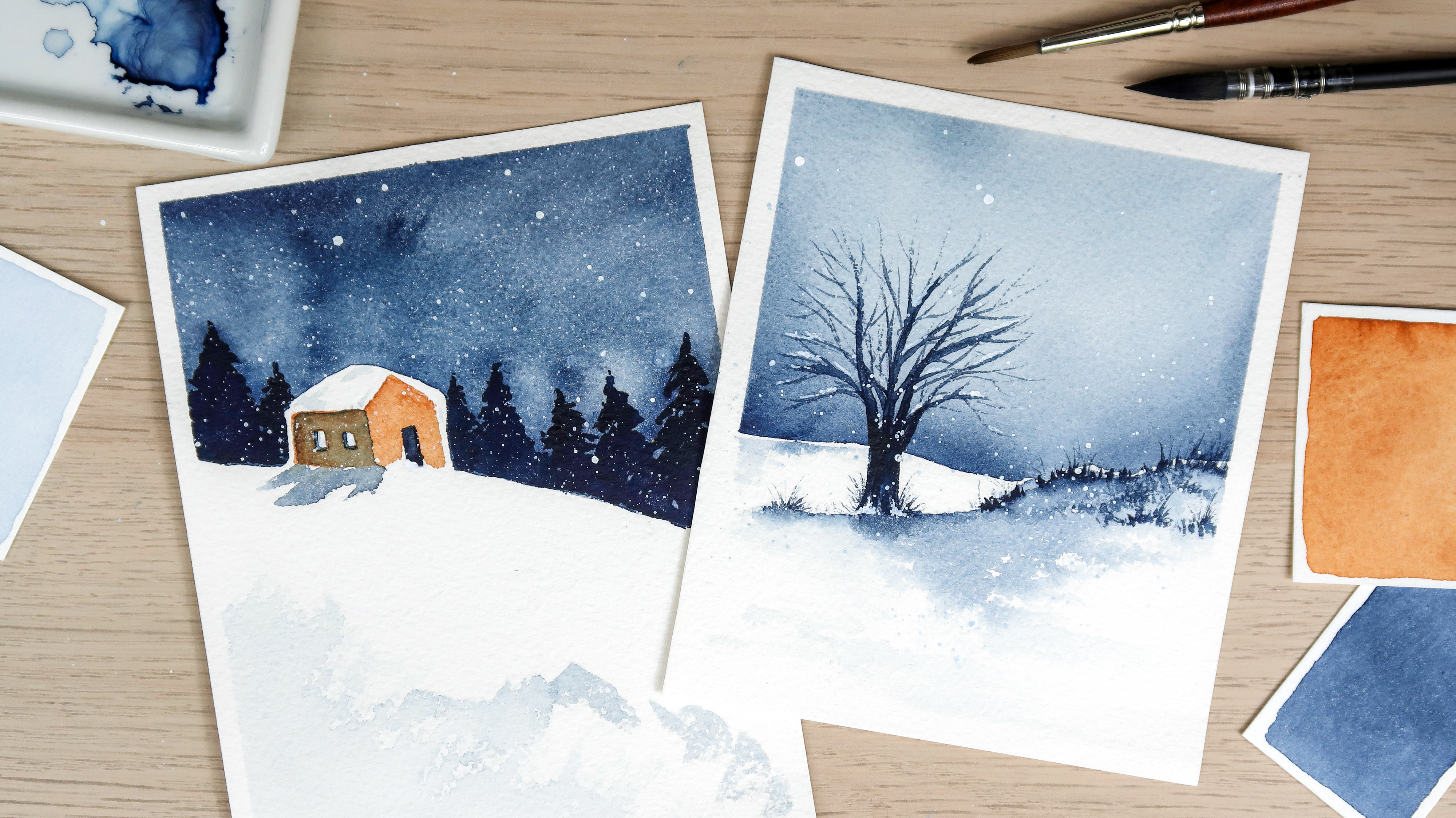 Comment peindre un paysage enneigé à l’aquarelle ?