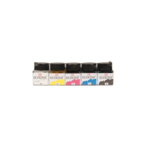 set-de-5-flacons-de-30ml-encre-ecoline